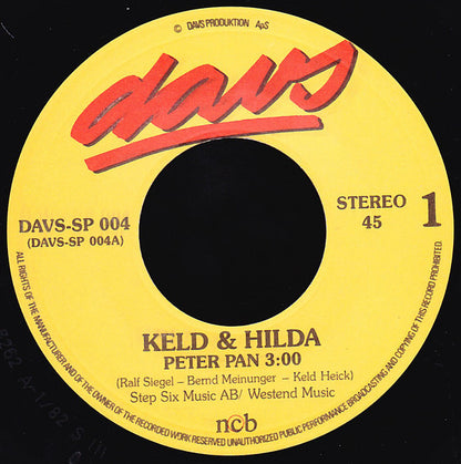 Keld & Hilda : Peter Pan / Duft Af Sommer (7", Single)