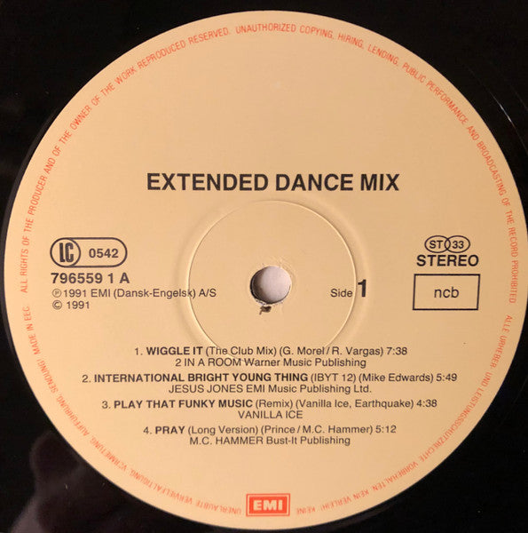Various : Extended Dance Mix 1 (LP, Comp)