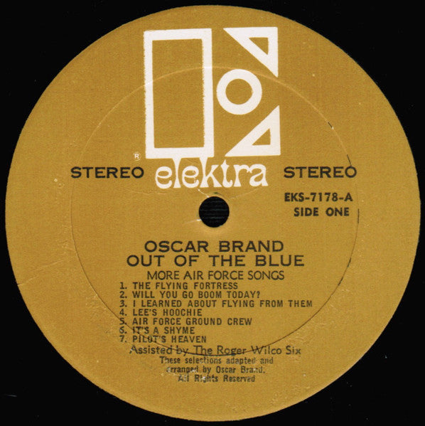 Oscar Brand : Out Of The Blue / More Air Force Songs (LP, Album, RE)