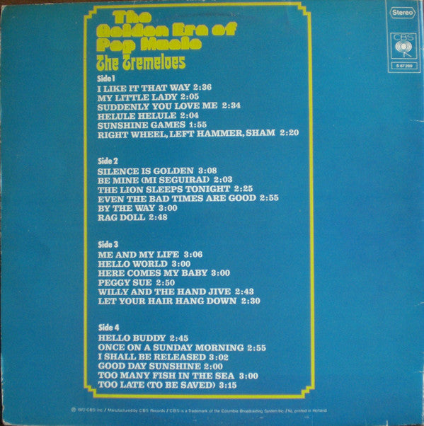 The Tremeloes : The Golden Era Of Pop Music (2xLP, Comp, Gat)