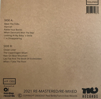Paul Banks : Bones And Love Bombs (LP, Album, RE)