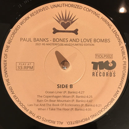 Paul Banks : Bones And Love Bombs (LP, Album, RE)