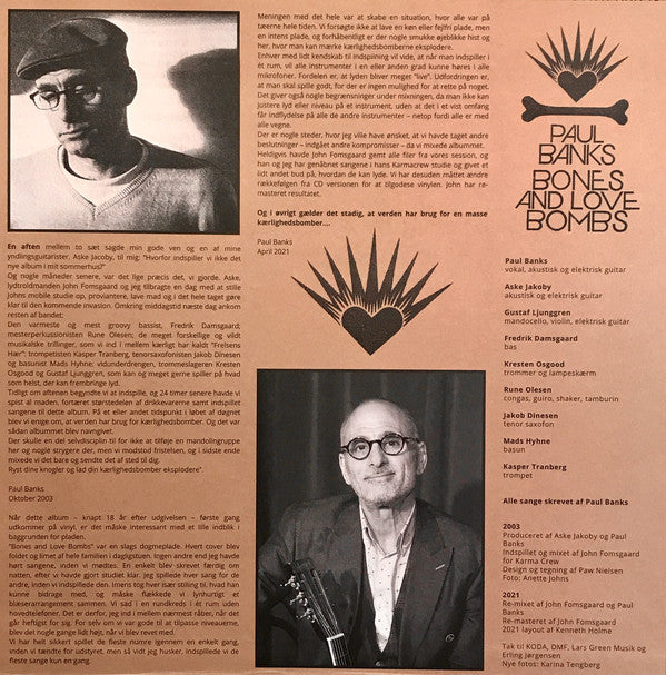 Paul Banks : Bones And Love Bombs (LP, Album, RE)