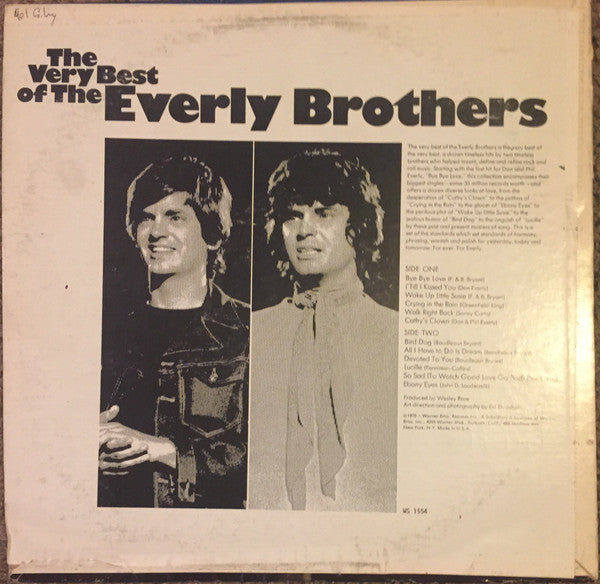 The Everly Brothers* : The Very Best Of The Everly Brothers (LP, Album)
