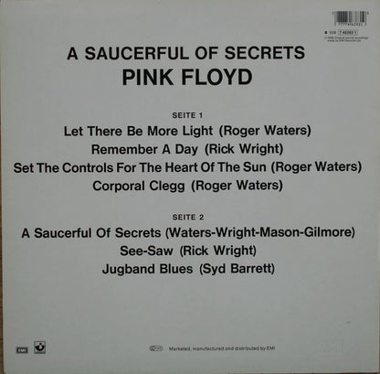 Pink Floyd : A Saucerful Of Secrets (LP, Album, RE)