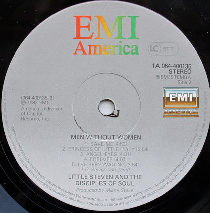 Little Steven And The Disciples Of Soul : Men Without Women (LP, Album)