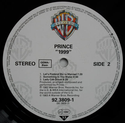 Prince : 1999 (LP, Album, RE)