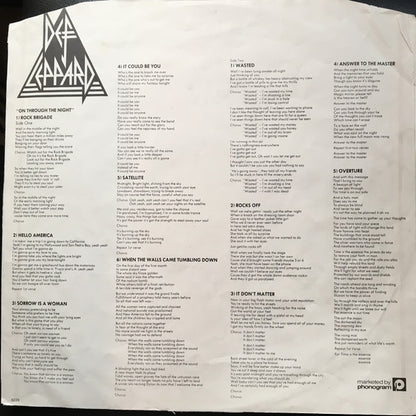 Def Leppard : On Through The Night (LP, Album)