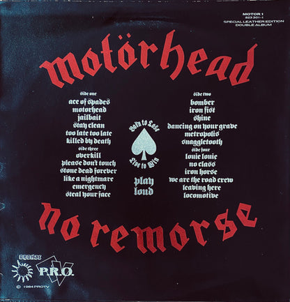 Motörhead : No Remorse (2xLP, Album, Comp, Ltd, S/Edition, Lea)