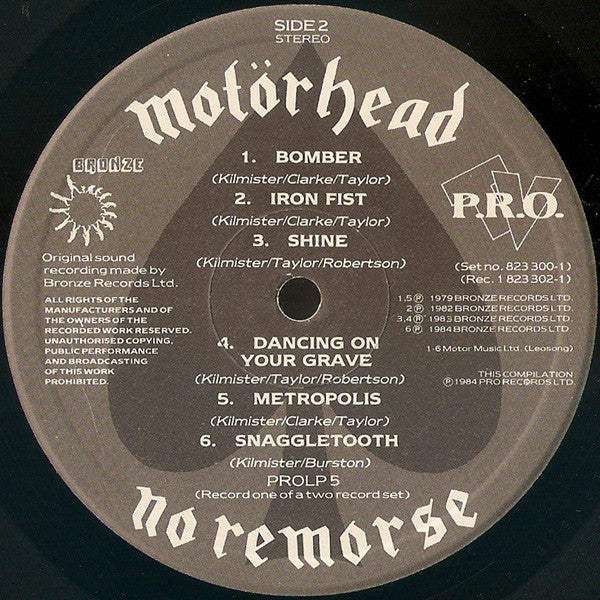 Motörhead : No Remorse (2xLP, Album, Comp, Ltd, S/Edition, Lea)