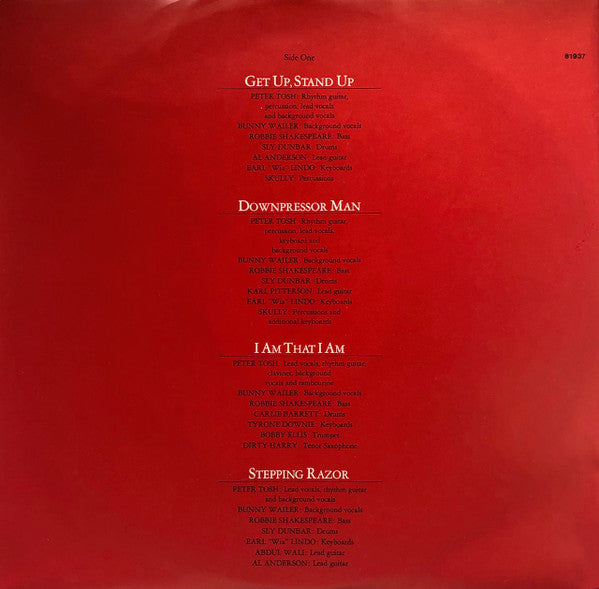 Peter Tosh : Equal Rights (LP, Album)