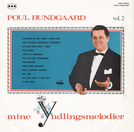 Poul Bundgaard : Mine Yndlingsmelodier Vol. 2 (LP, Album)