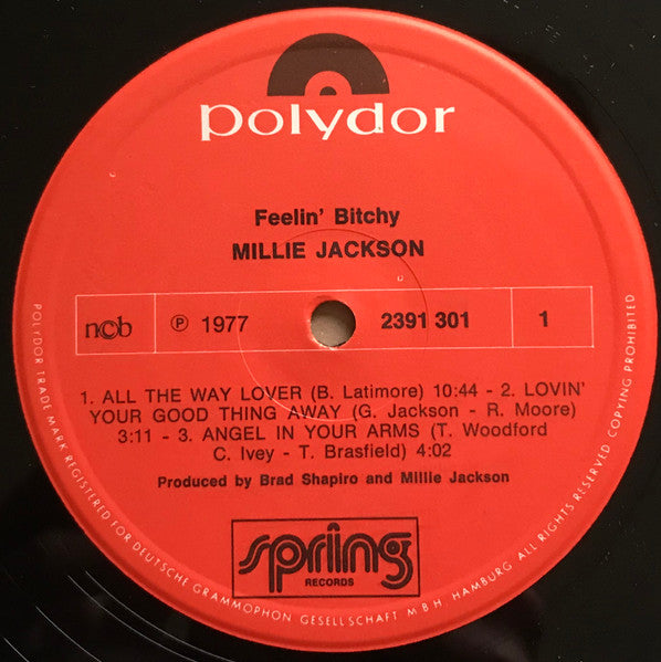 Millie Jackson : Feelin' Bitchy (LP, Album)