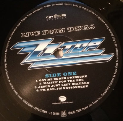 ZZ Top : Live From Texas (2xLP, Album, Ltd, RE, Gat)