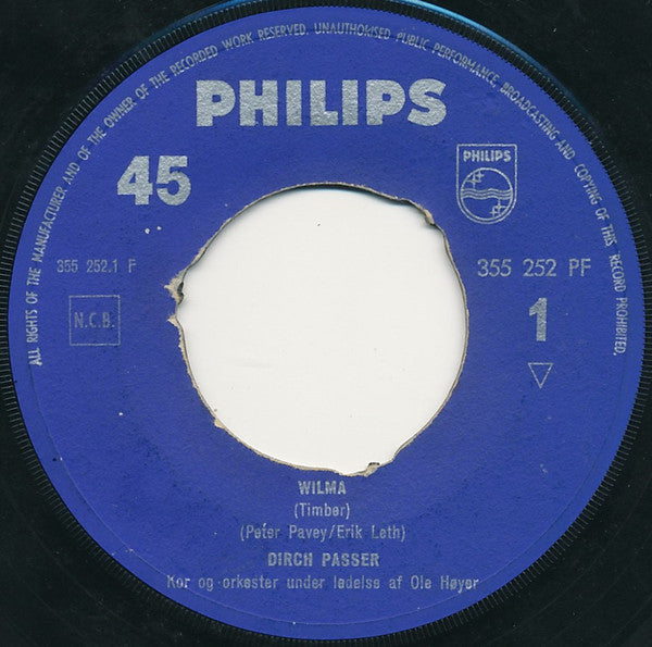 Dirch Passer : Wilma / Brigitte Bardot (7", Single, Mono)
