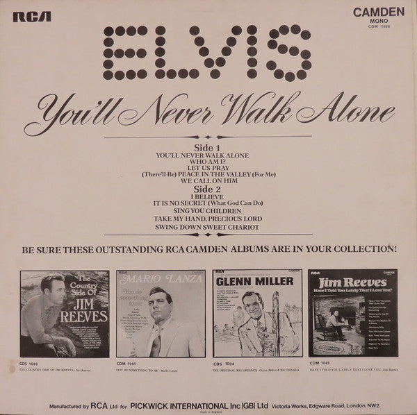 Elvis* : You'll Never Walk Alone (LP, Comp, Mono, Tur)