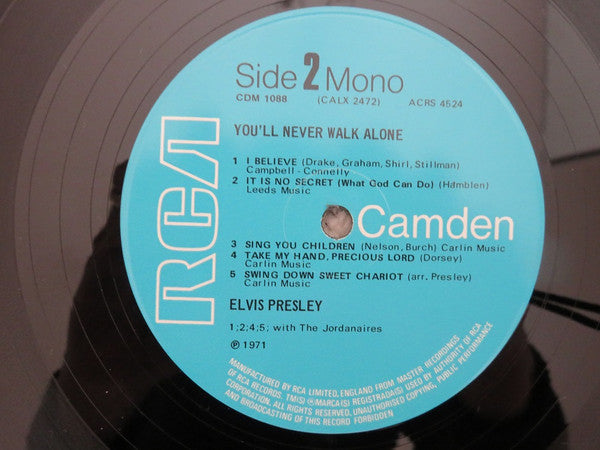 Elvis* : You'll Never Walk Alone (LP, Comp, Mono, Tur)