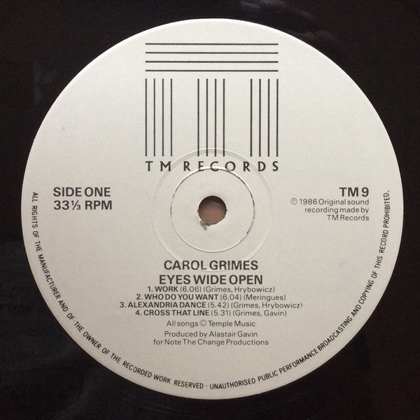 Carol Grimes : Eyes Wide Open (LP, Album)