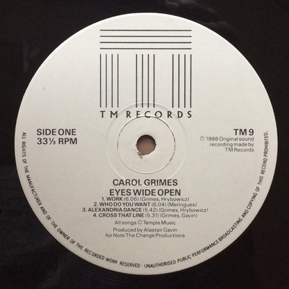 Carol Grimes : Eyes Wide Open (LP, Album)