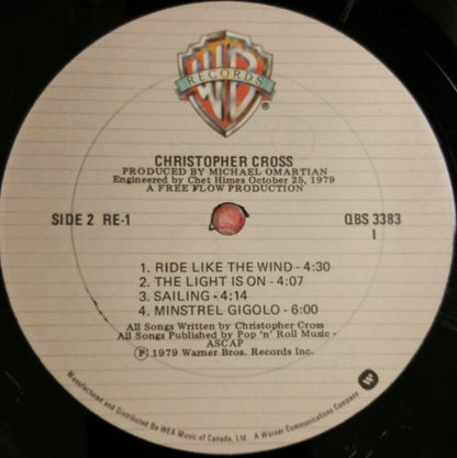 Christopher Cross : Christopher Cross (LP, Album)