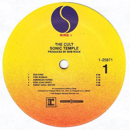 The Cult : Sonic Temple (LP, Album, Spe)