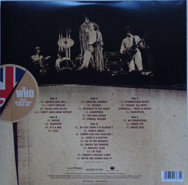 The Who : Live At The Isle Of Wight Festival 1970 (3xLP, Album, Ltd, RE, 180)