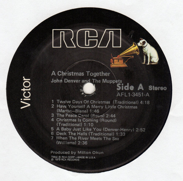 John Denver & The Muppets : A Christmas Together (LP, Album, Mon)