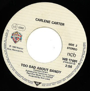 Carlene Carter with Dave Edmunds : Baby Ride Easy (7", Single)