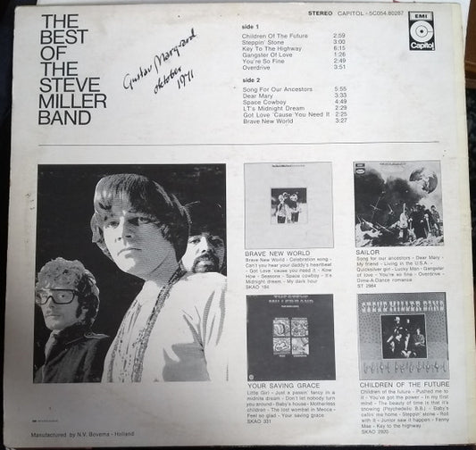 Steve Miller Band : The Best Of The Steve Miller Band (LP, Comp)