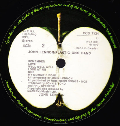 John Lennon / Plastic Ono Band* : John Lennon / Plastic Ono Band (LP, Album, RE)