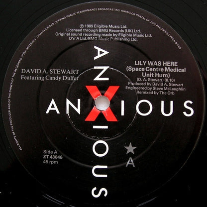 David A. Stewart Featuring Candy Dulfer : Lily Was Here (12", Single)