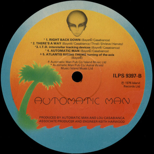 Automatic Man : Automatic Man (LP, Album, Emb)