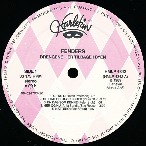 Fenders : Drengene Er Tilbage I Byen (LP, Album)