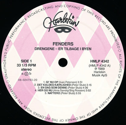 Fenders : Drengene Er Tilbage I Byen (LP, Album)