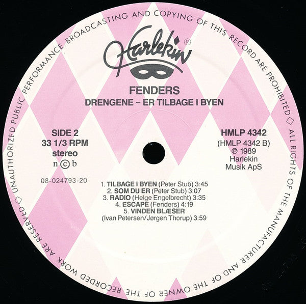 Fenders : Drengene Er Tilbage I Byen (LP, Album)