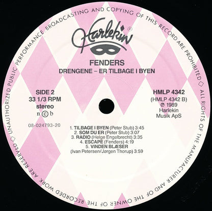 Fenders : Drengene Er Tilbage I Byen (LP, Album)