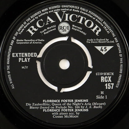 Florence Foster Jenkins : Florence Foster Jenkins (7", EP, Mono, RE, Blu)