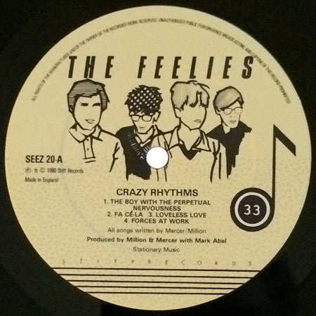 The Feelies : Crazy Rhythms (LP, Album)
