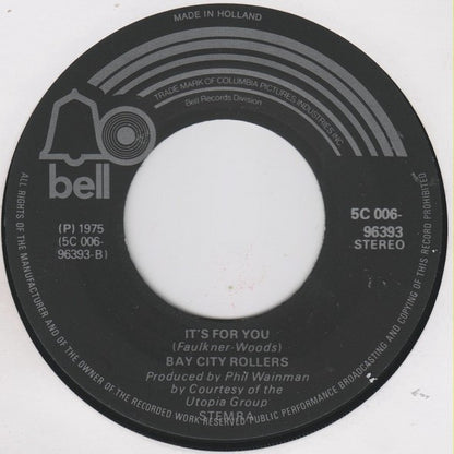 Bay City Rollers : Bye Bye Baby (7", Single)