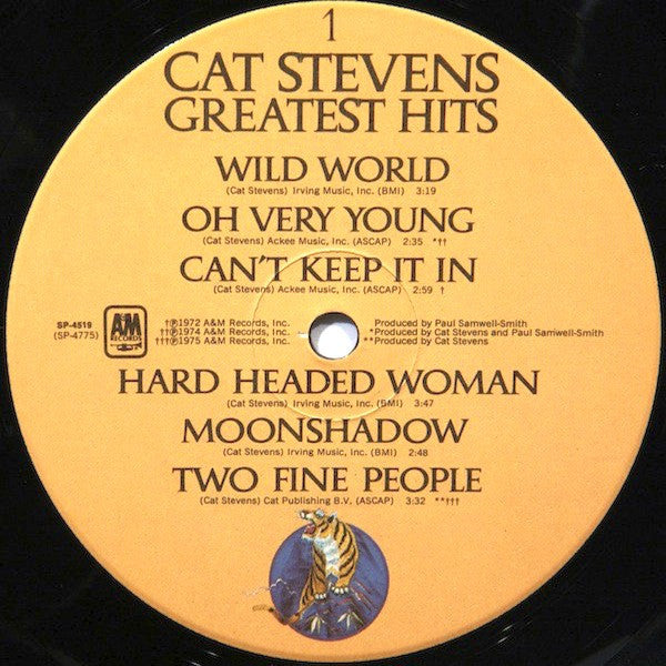Cat Stevens : Greatest Hits (LP, Comp, Ind)