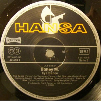 Boney M. : Eye Dance (LP, Album, Club)