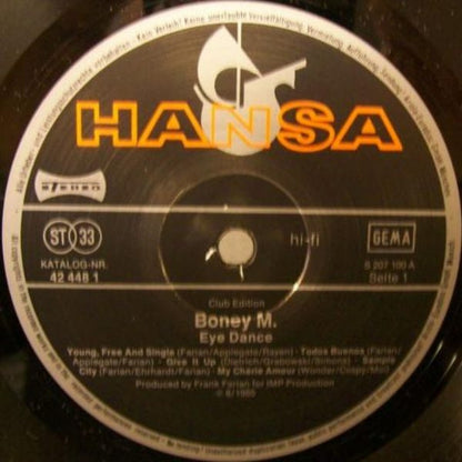 Boney M. : Eye Dance (LP, Album, Club)