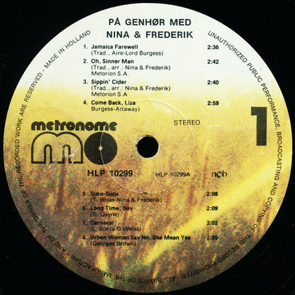 Nina & Frederik : På Genhør Med Nina & Frederik (LP, Comp)