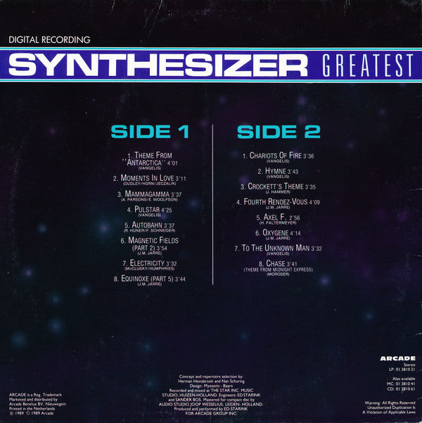 Ed Starink : Synthesizer Greatest (LP, Album)