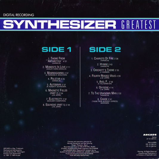 Ed Starink : Synthesizer Greatest (LP, Album)