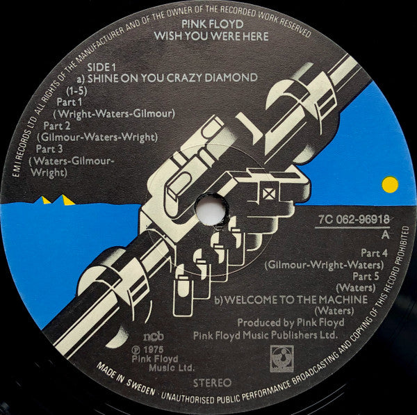 Pink Floyd : Wish You Were Here (LP, Album, RP)