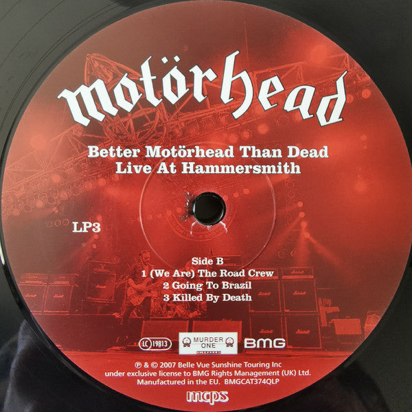 Motörhead : Better Motörhead Than Dead - Live At Hammersmith (4xLP, Album, RE)