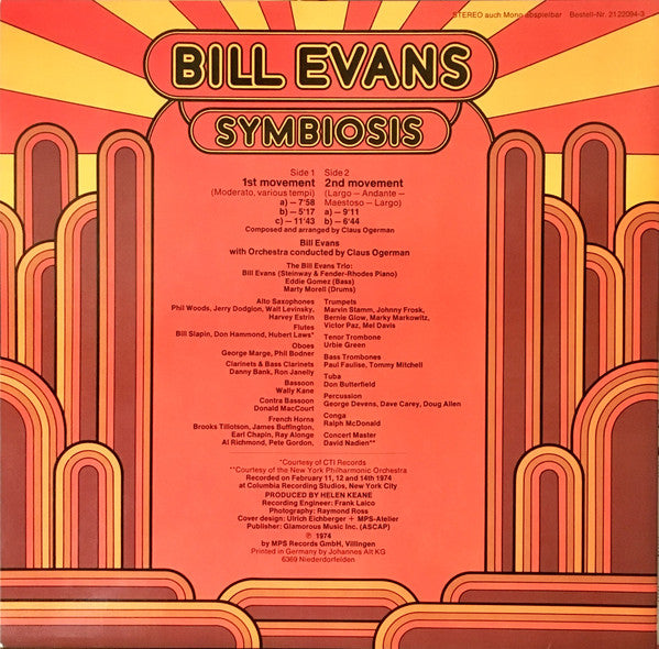 Bill Evans : Symbiosis (LP, Gat)