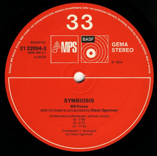 Bill Evans : Symbiosis (LP, Gat)