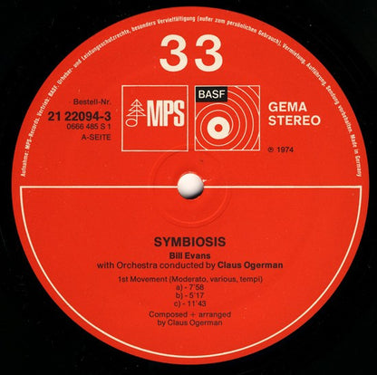 Bill Evans : Symbiosis (LP, Gat)